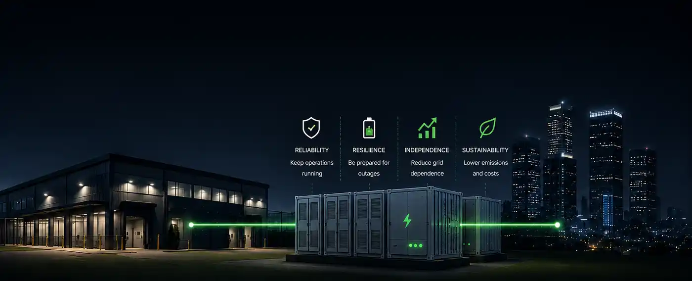 Battery storage installation